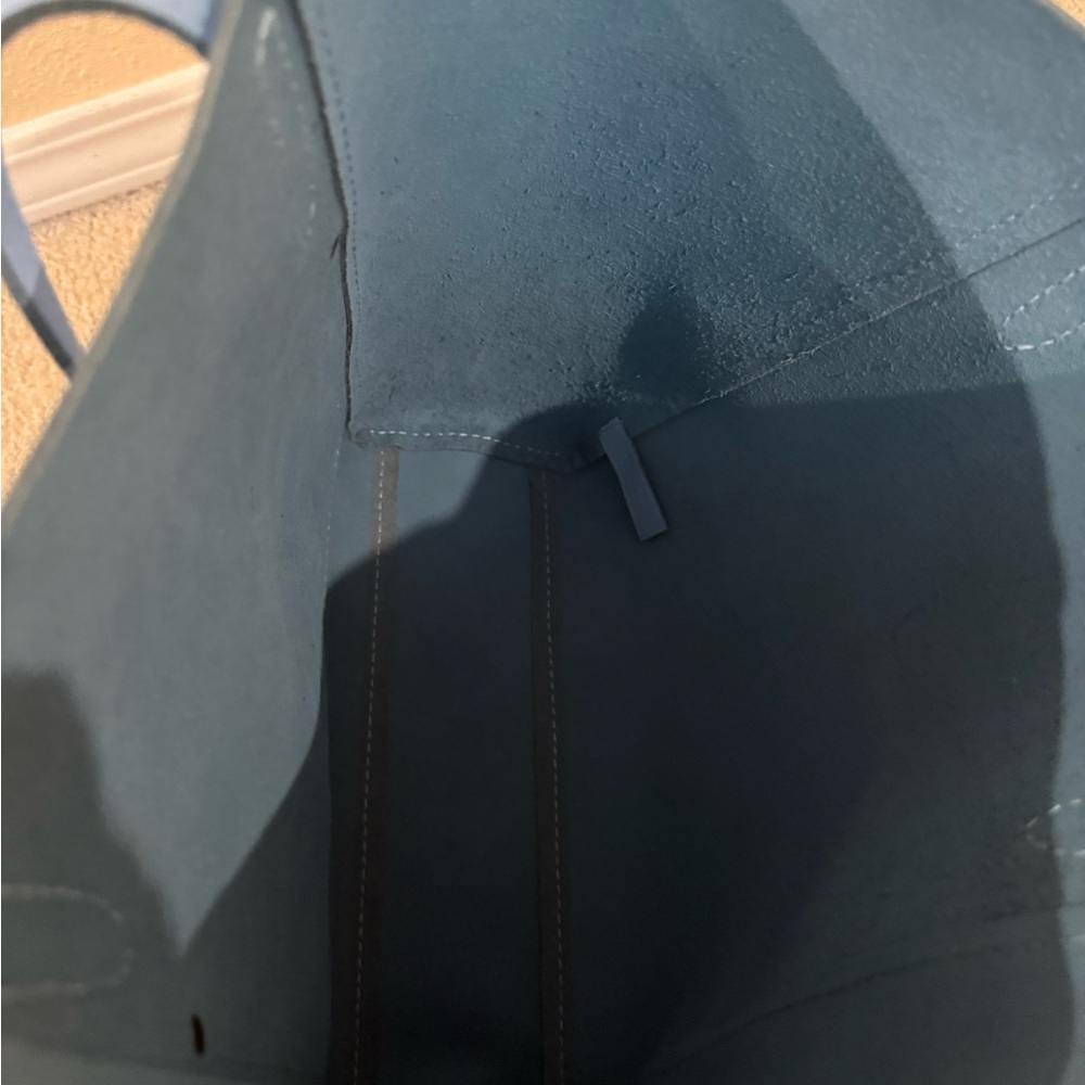 Portland Leather Light Blue Women's Tote - Rare! - Picture 4 of 4